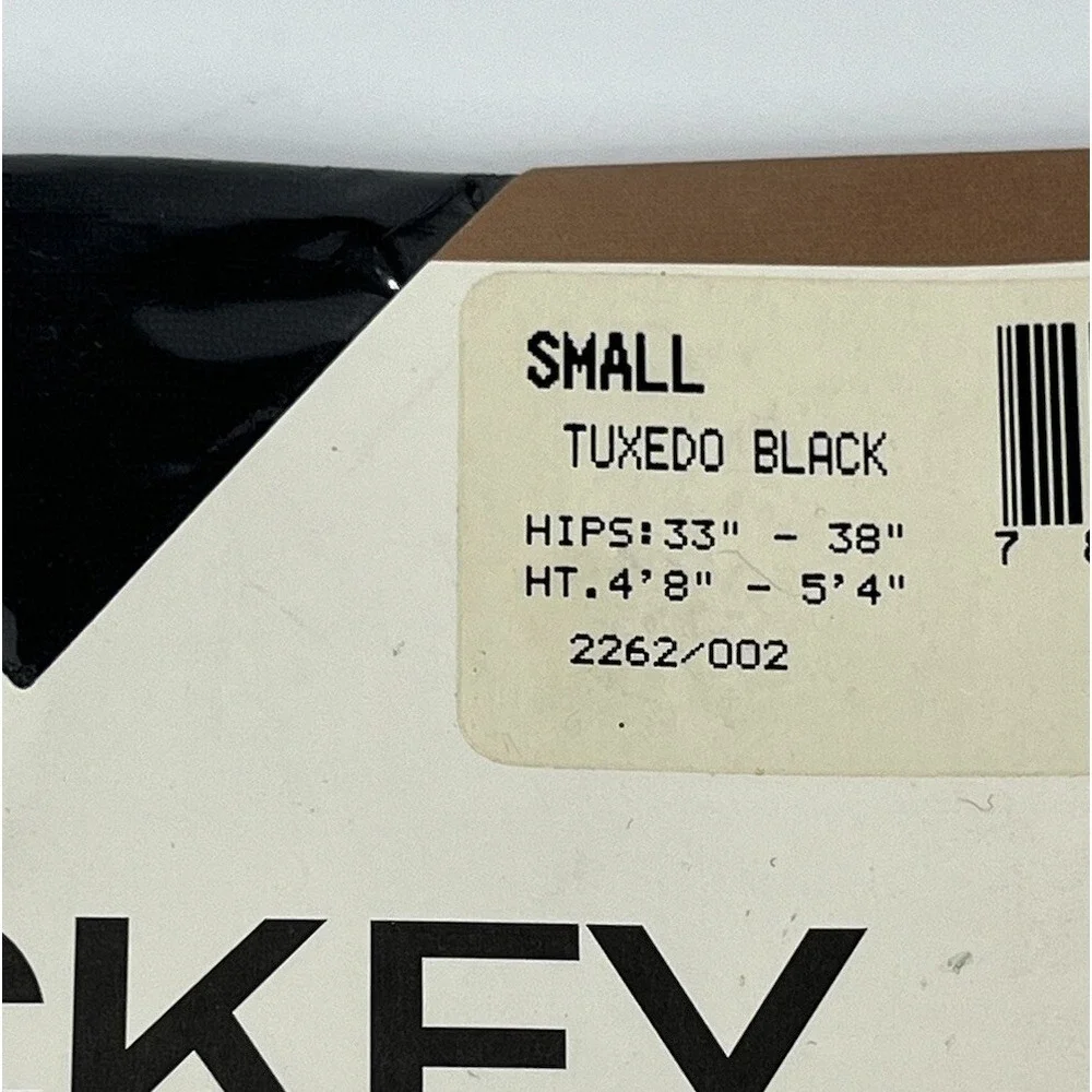 NOS Jockey Sheerest Ever Pantyhose Control Top Sandalfoot Small Tuxedo Black